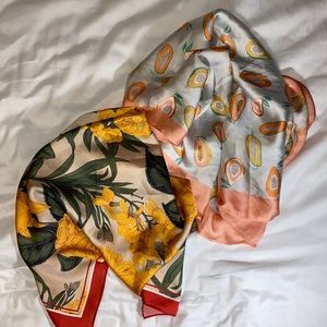 Set of 2 Satin Bandanna